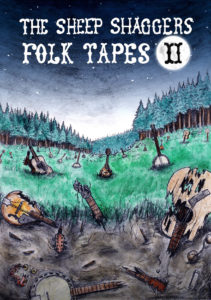 Affiche pour la promotion de l'album Folk Tapes II du groupe The Sheep Shaggers
